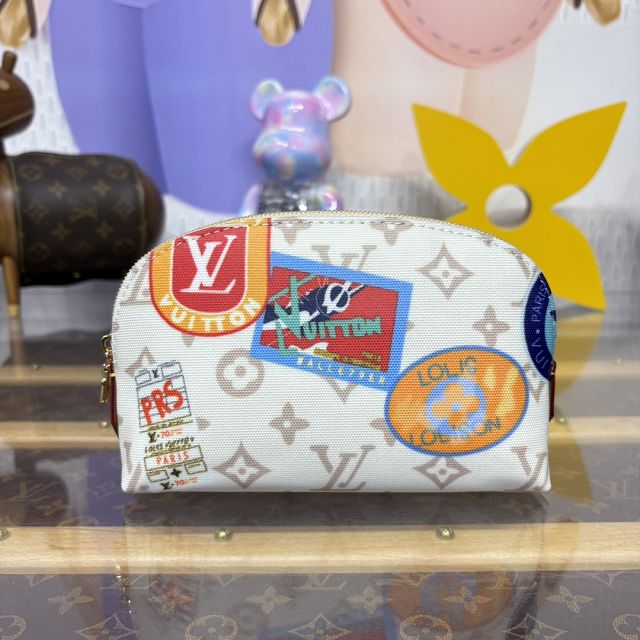 Louis vuitton original monogram canvas cosmetic pouch pm  M14909