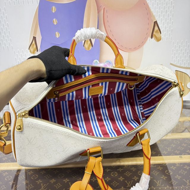 Louis vuitton monogram canvas keepall 45 M14838 white