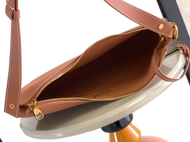 Louis vuitton original calfskin low key cookie MM M14642 brown