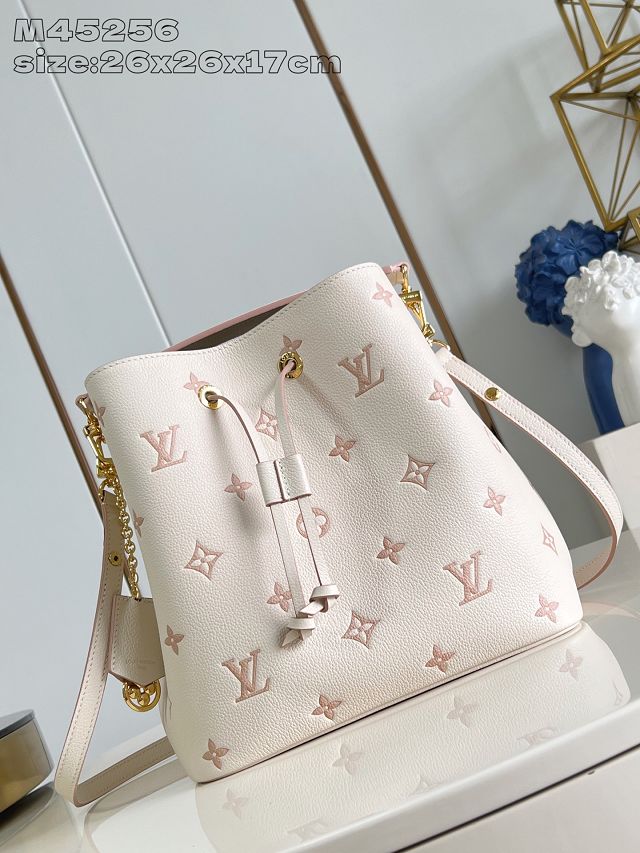 Louis vuitton original calfskin neonoe mm M14401 white