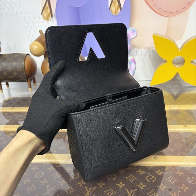 Louis vuitton original calfskin twist pm slim M14636 black
