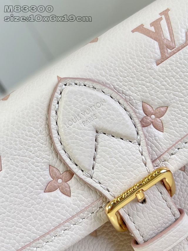 Louis vuitton original calfskin nano diane M13642 white