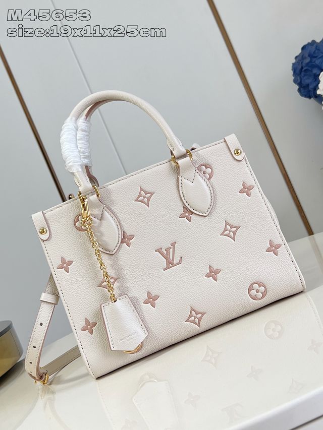 Louis vuitton original calfskin onthego pm M14403 white