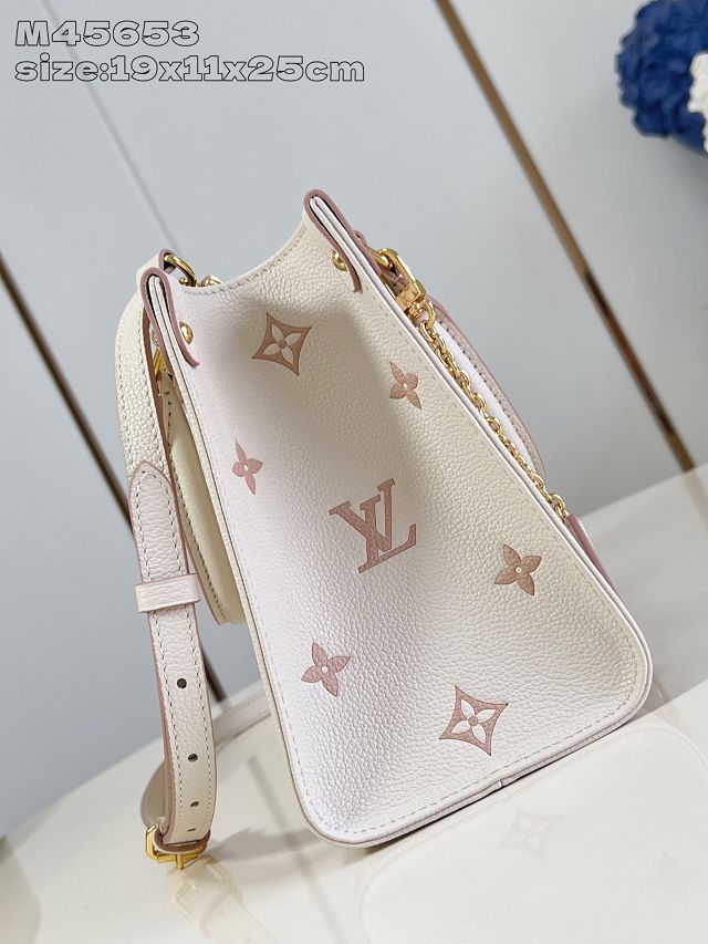 Louis vuitton original calfskin onthego pm M14403 white