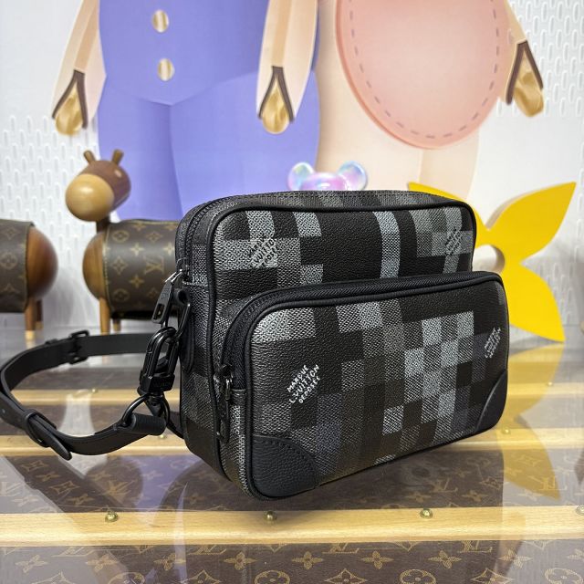 Louis vuitton original damier canvas nil city bag M14988 black