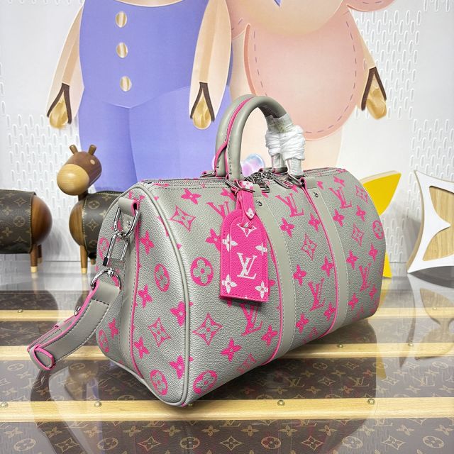 Louis vuitton monogram canvas keepall 35 M15023 grey