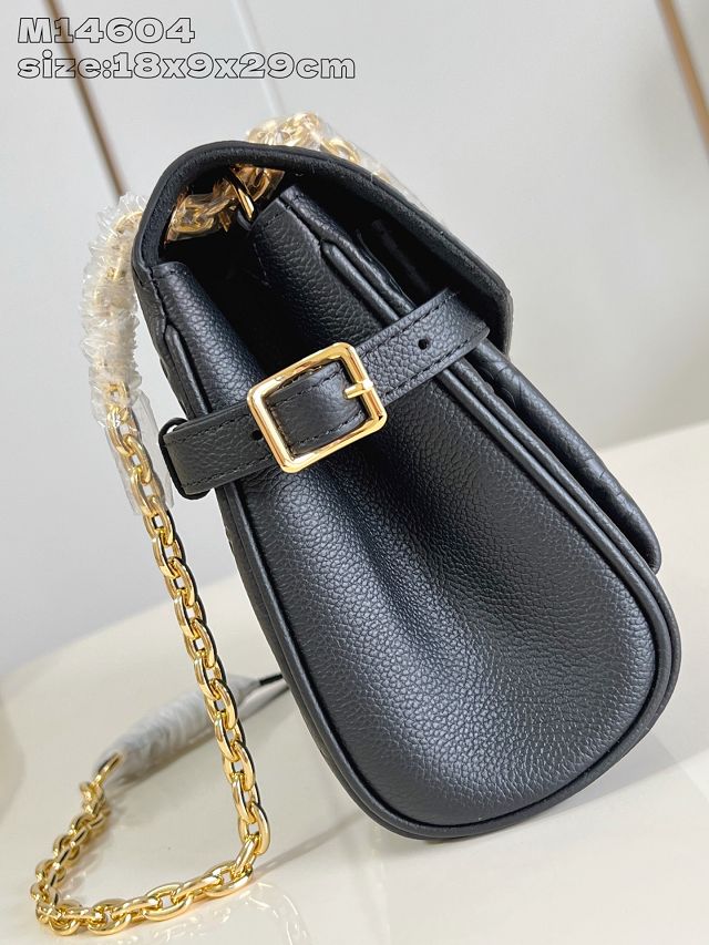 Louis vuitton original calfskin anytime flap bag M14606 black