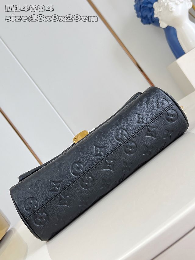 Louis vuitton original calfskin anytime flap bag M14606 black