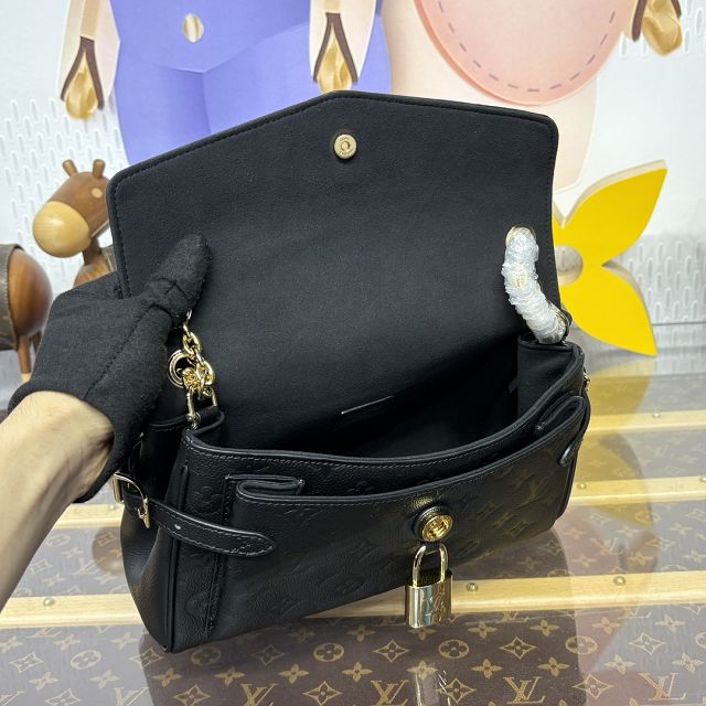 Louis vuitton original calfskin anytime flap bag M14606 black