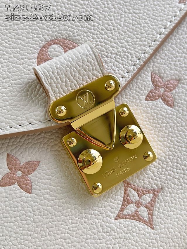 Louis vuitton original calfskin pochette metis M14977 white