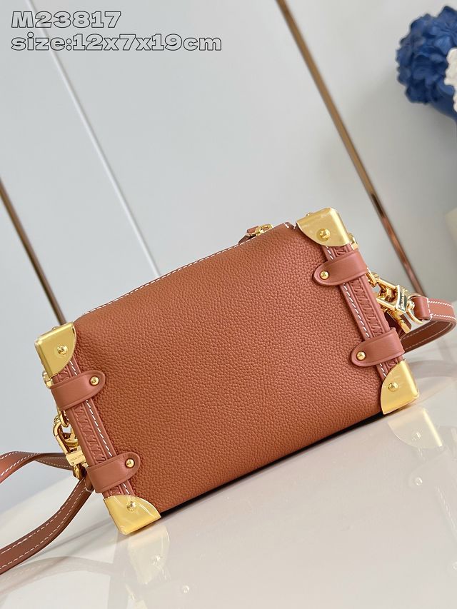 Louis vuitton original soft calfskin side trunk pm M15224 brown