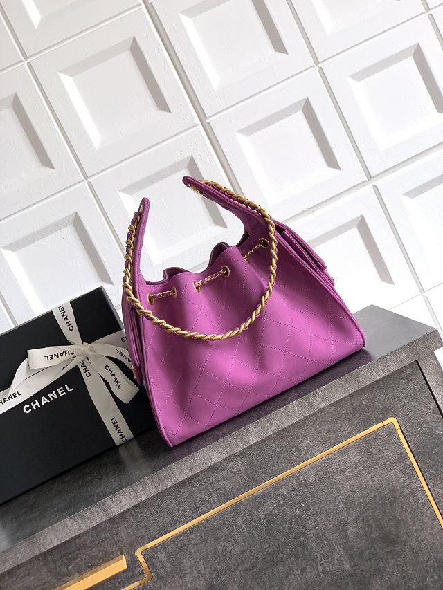CC original suede 25 small handbag AS5293 purple