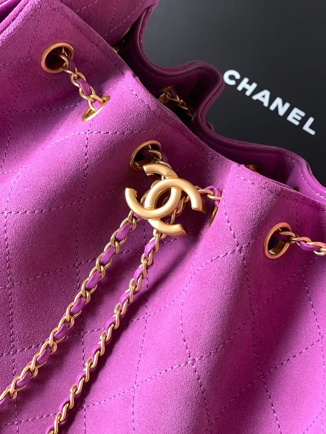 CC original suede 25 small handbag AS5293 purple