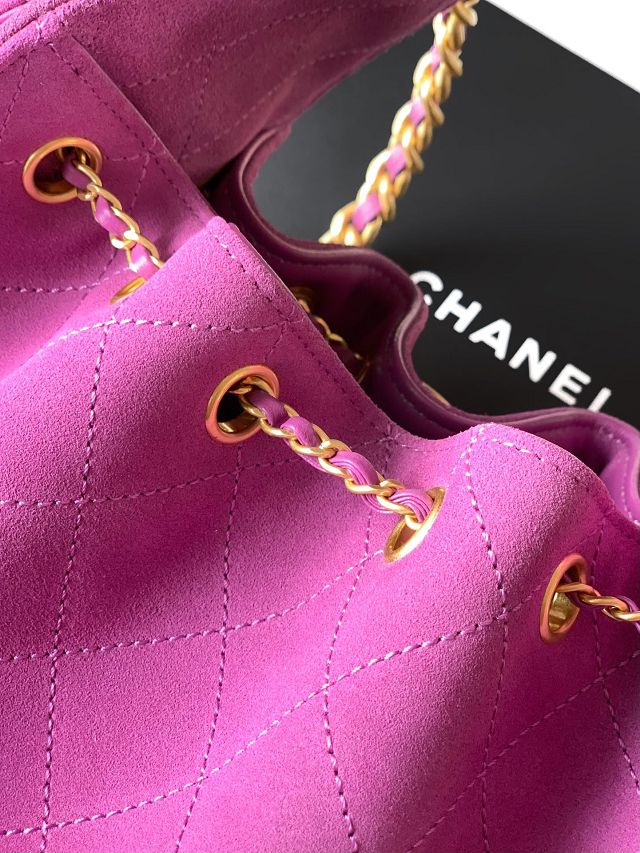 CC original suede 25 small handbag AS5293 purple