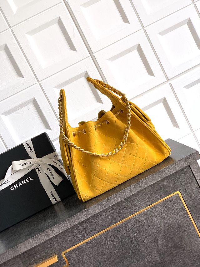 CC original suede 25 small handbag AS5293 yellow