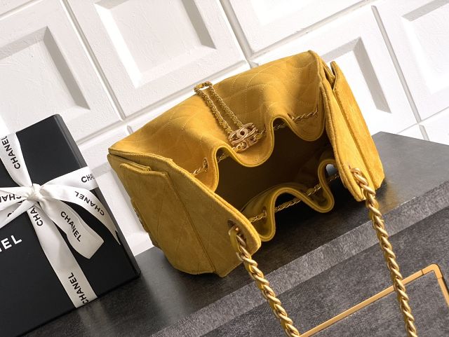CC original suede 25 small handbag AS5293 yellow