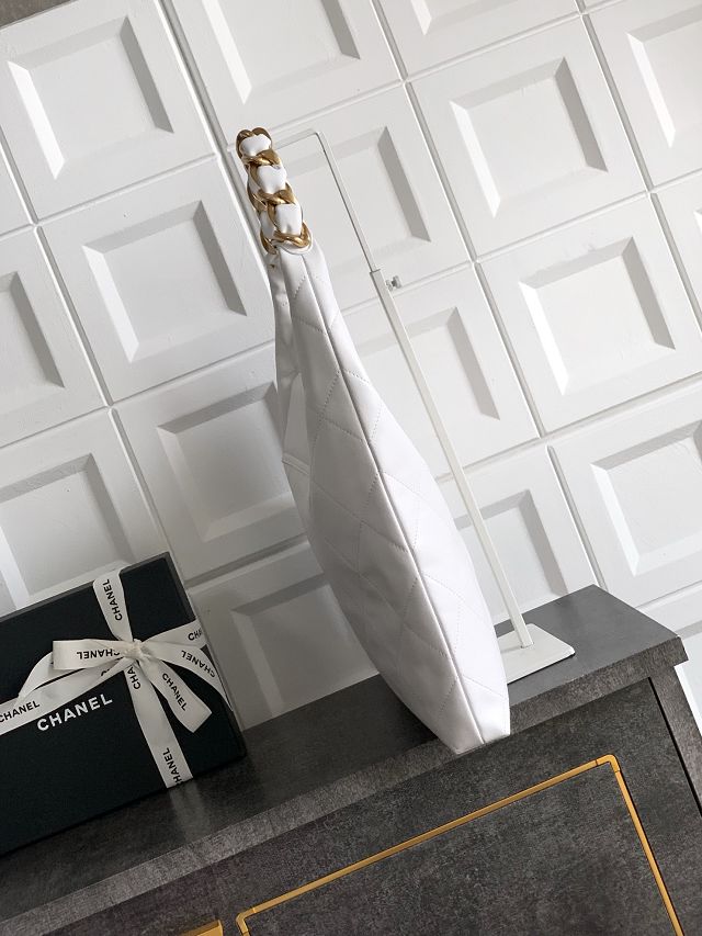 CC original calfskin large hobo bag AS5400 white