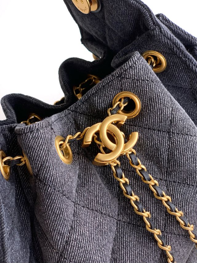 CC original denim 25 mini handbag AS5631 black