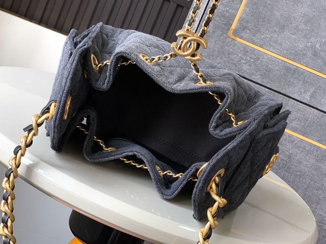 CC original denim 25 mini handbag AS5631 black