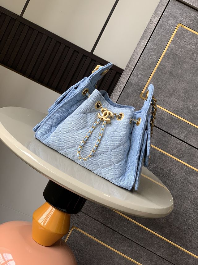 CC original denim 25 mini handbag AS5631 blue