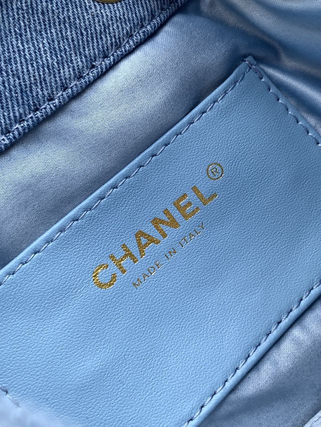 CC original denim 25 mini handbag AS5631 blue