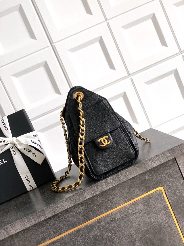 CC original grained calfskin 25 mini handbag AS5631 black