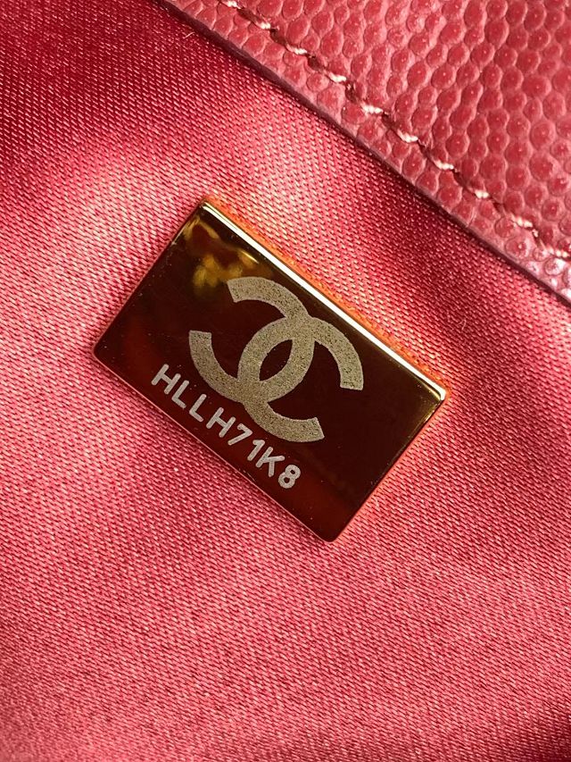 CC original grained calfskin 25 mini handbag AS5631 bordeaux