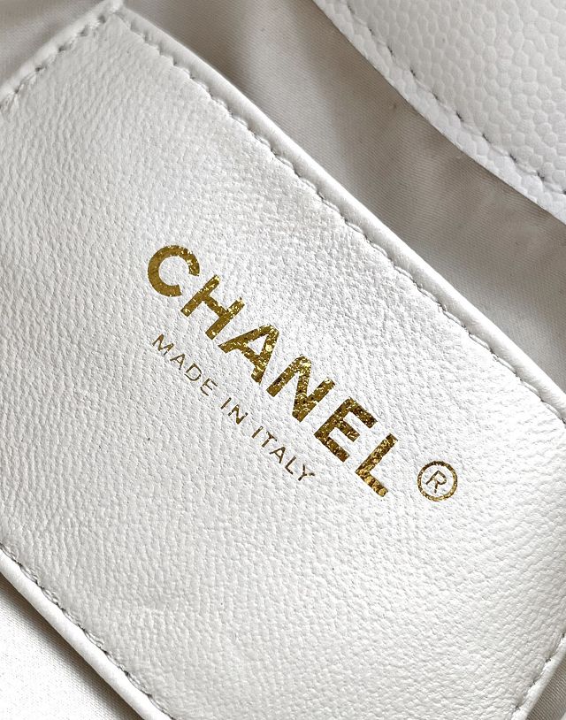 CC original grained calfskin 25 mini handbag AS5631 white