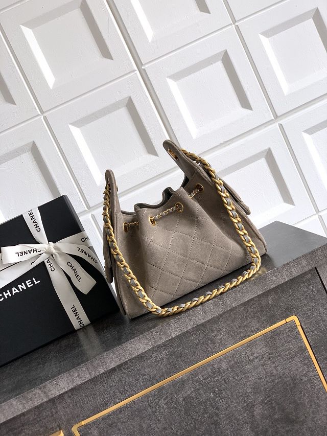 CC original suede 25 mini handbag AS5631 grey
