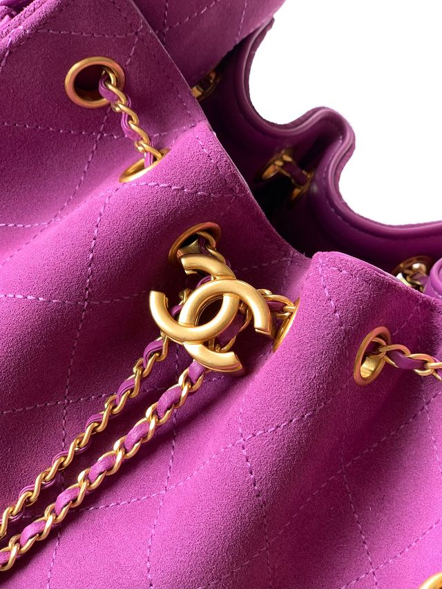 CC original suede 25 mini handbag AS5631 purple