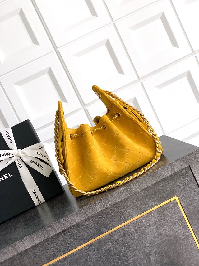 CC original suede 25 mini handbag AS5631 yellow