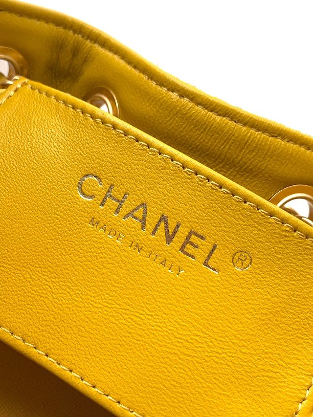 CC original suede 25 mini handbag AS5631 yellow