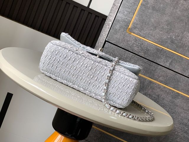 CC original tweed mini flap bag AS5279 silver