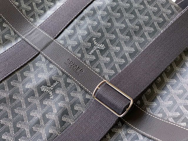 Goyard original canvas barrel 40 sports bag GY0124 grey