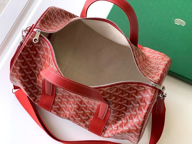 Goyard original canvas barrel 40 sports bag GY0124 red