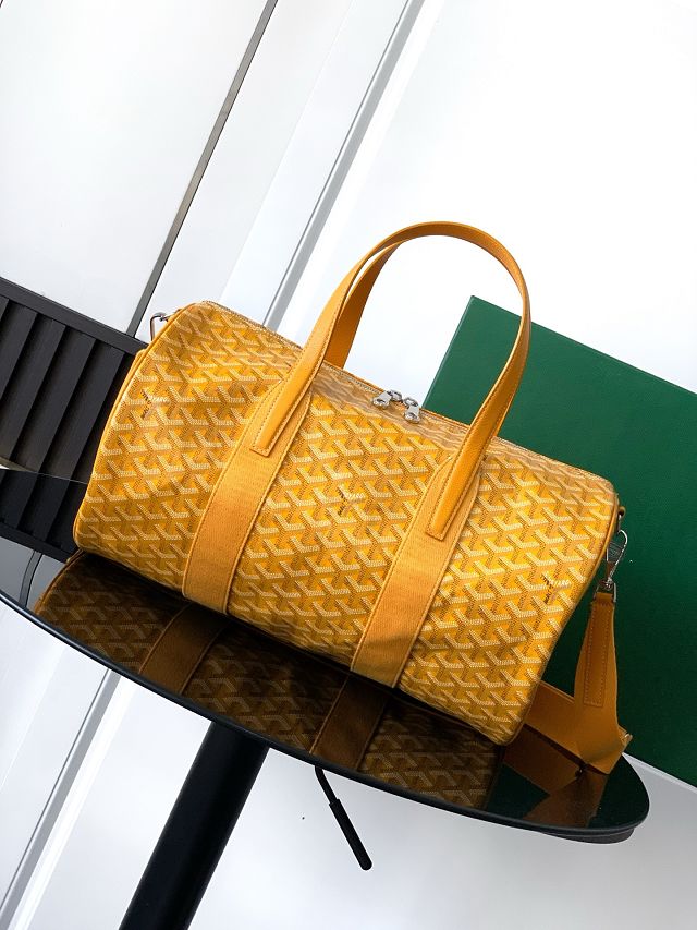 Goyard original canvas barrel 40 sports bag GY0124 yellow
