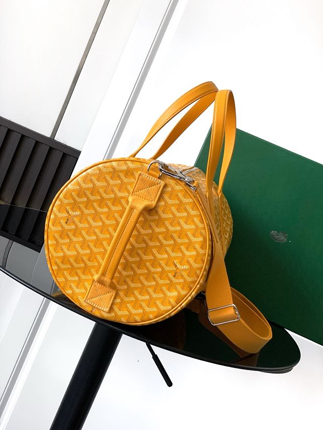 Goyard original canvas barrel 40 sports bag GY0124 yellow