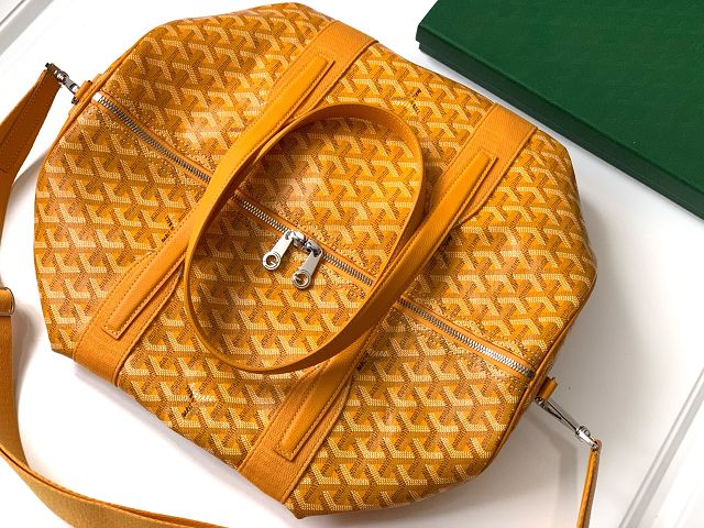 Goyard original canvas barrel 40 sports bag GY0124 yellow