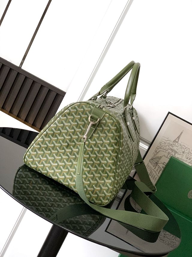 Goyard original canvas boston 50 bag GY0097 khaki