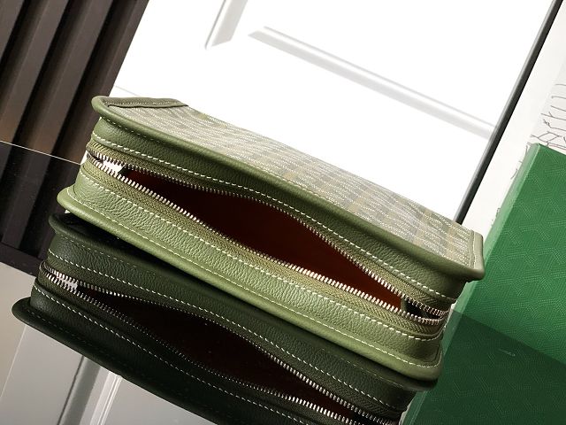 Goyard original canvas clutch GY0008 khaki