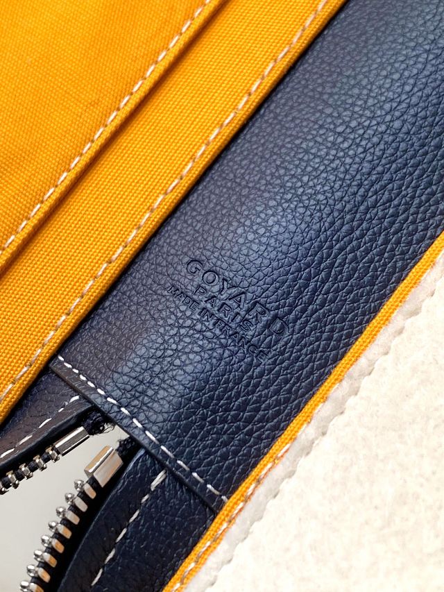 Goyard original canvas compagnon universel A4 bag GY0123 dark blue