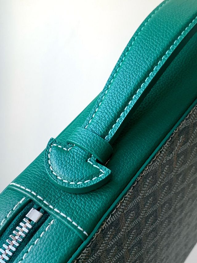 Goyard original canvas compagnon universel A4 bag GY0123 green