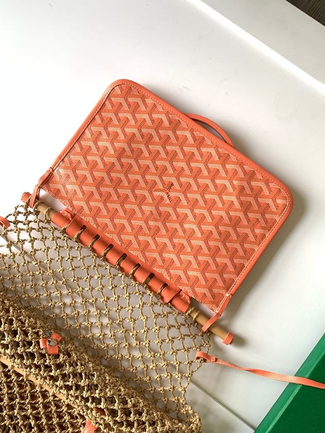 Goyard original raffia mesh aligre bag GY0122 orange