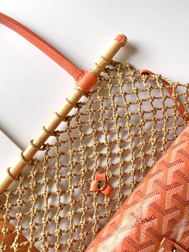 Goyard original raffia mesh aligre bag GY0122 orange