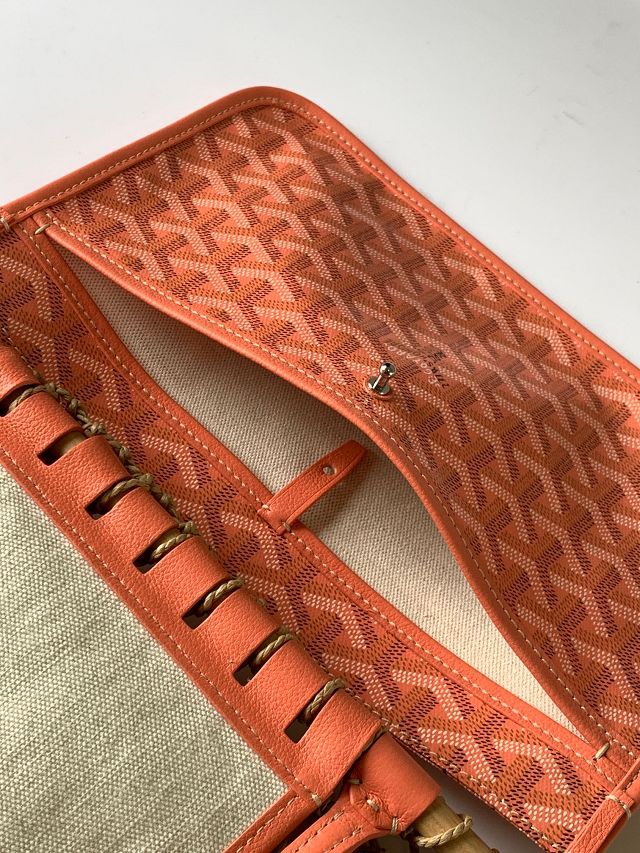 Goyard original raffia mesh aligre bag GY0122 orange