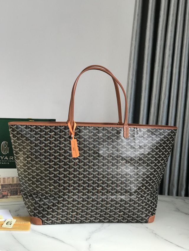 Goyard original canvas artois gm bag GY0129 brown