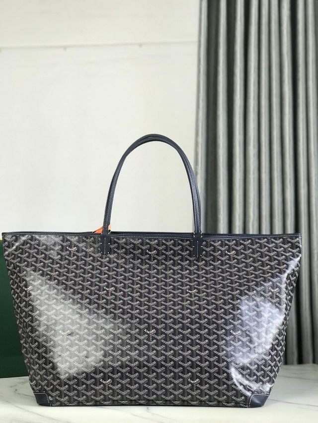 Goyard original canvas artois gm bag GY0129 dark blue