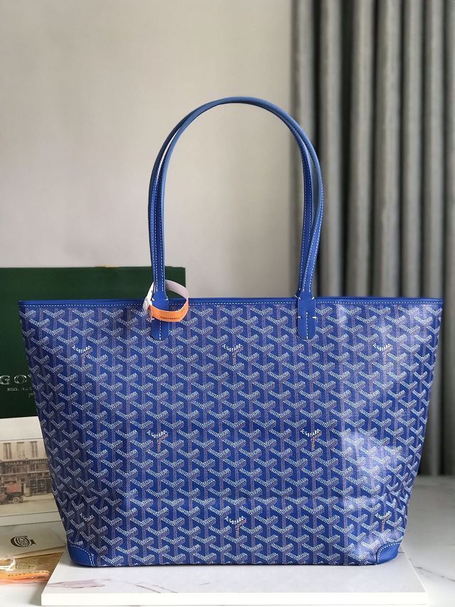 Goyard original canvas artois mm handbag GY0130 blue
