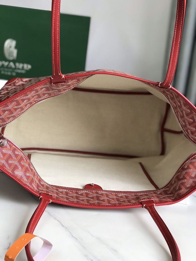 Goyard original canvas artois mm handbag GY0130 red