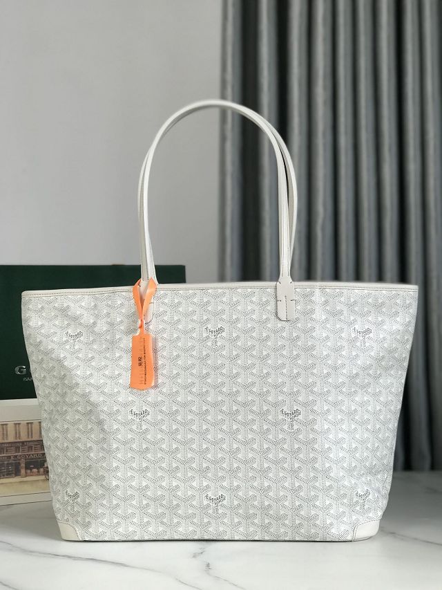 Goyard original canvas artois mm handbag GY0130 white